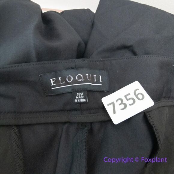 New! Eloquii black ankle‎ pants, size 18V - Picture 11 of 14